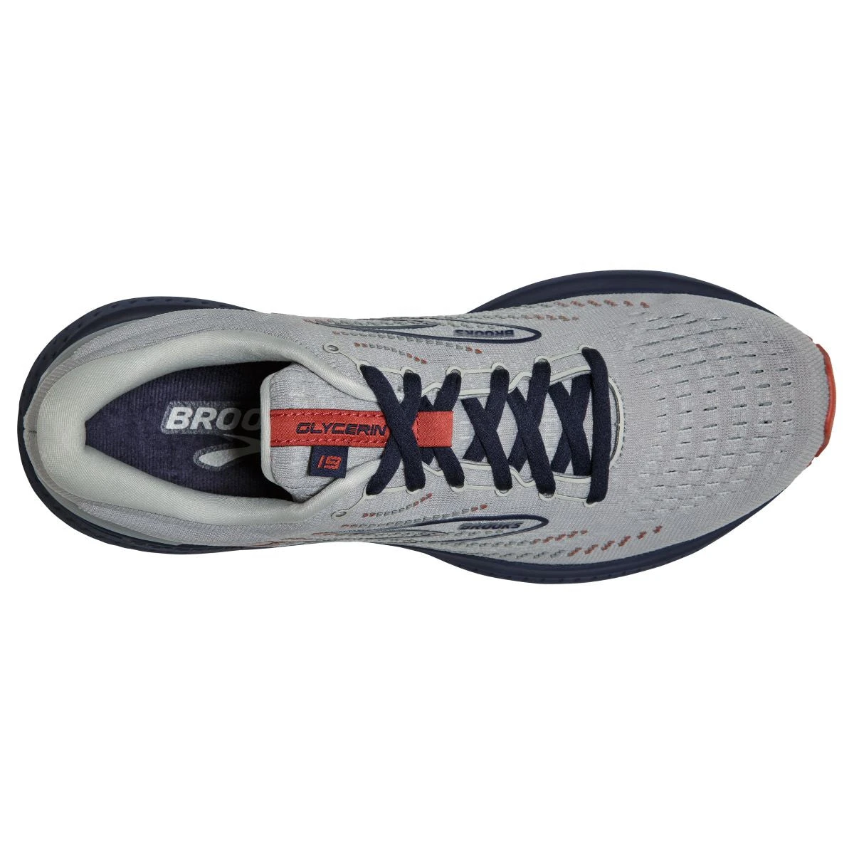 'Brooks' Men's Glycerin 19 - Grey / Alloy / Peacoat 5 'Brooks' Men's Glycerin 19 - Grey / Alloy / Peacoat - Image 3