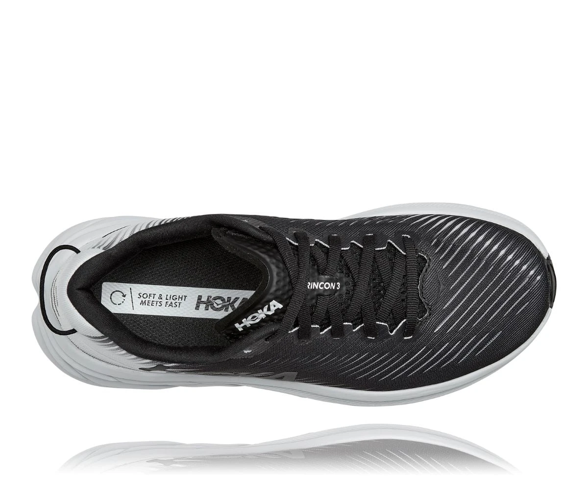 'HOKA' Women's Rincon 3 - Black / White 4 'HOKA' Women's Rincon 3 - Black / White - Image 2