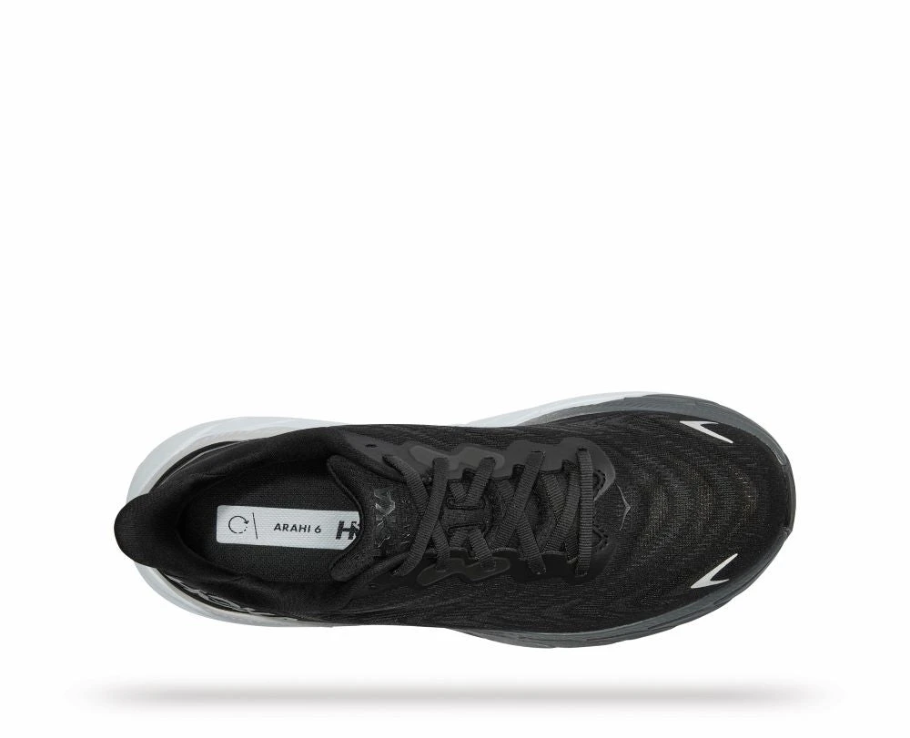 'HOKA' Men's Arahi 6 - Black / White (Wide) 4 'HOKA' Men's Arahi 6 - Black / White (Wide) - Image 2