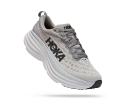 'HOKA' Men's Bondi 8 - Sharkskin / Harbor Mist (Wide)