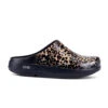 'OOFOS' Women's OOcloog Luxe Pixel Clog - Black / Black Leopard -Sports Shop 1203BLKLEOPRD shot1 1024x1024@2x