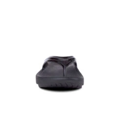 'OOFOS' Women's OOlala Thong - Black Patent -Sports Shop 1400BLK 3 1024x1024@2x