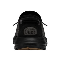 'Hey Dude' Men's Sirocco Sneaker - Black -Sports Shop 40140 0WM SIROCCO BLACKNIGHT RIGHTBACK 1024x1024@2x