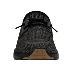 'Hey Dude' Men's Sirocco Sneaker - Black -Sports Shop 40140 0WM SIROCCO BLACKNIGHT RIGHTFRONT 1024x1024@2x