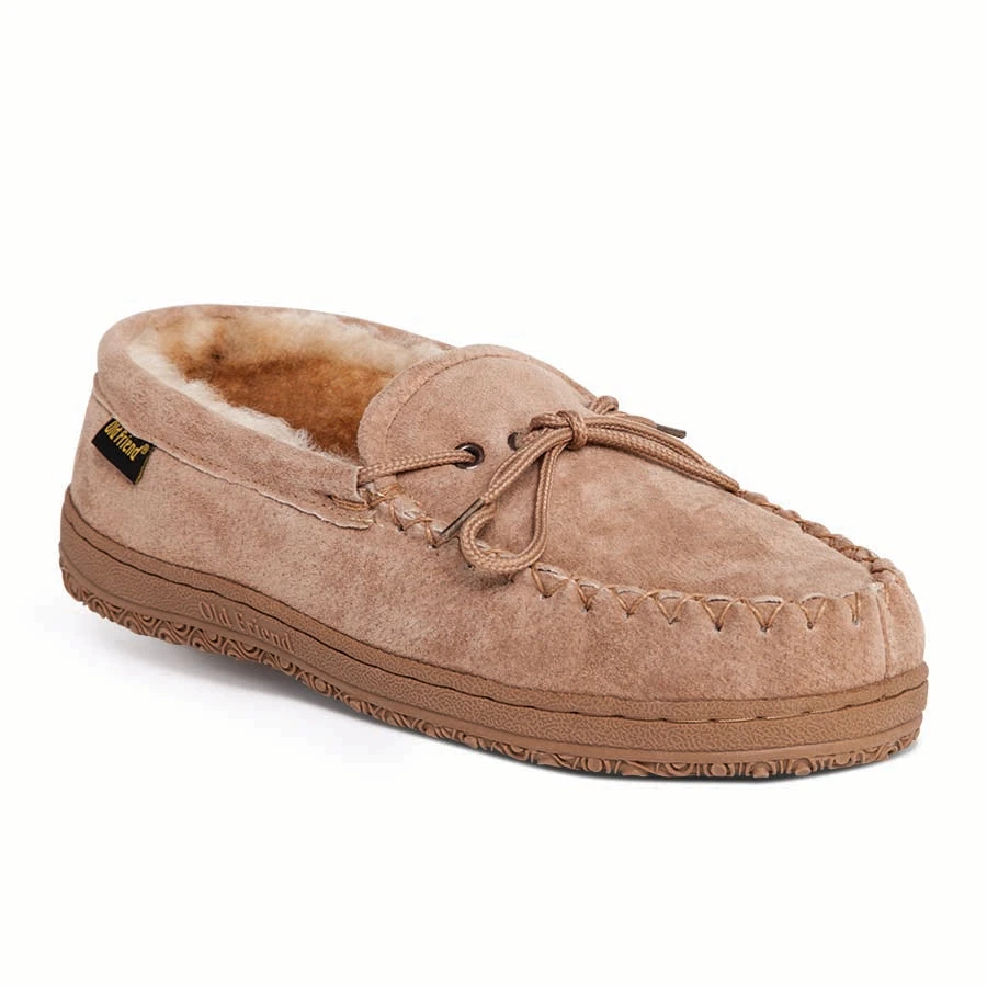 'Old Friend Footwear' Men's Loafer Moccasin Slipper - Chestnut I 3 'Old Friend Footwear' Men's Loafer Moccasin Slipper - Chestnut I