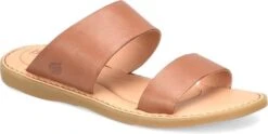 'Born' Women's Inslo Slide Sandal - Brown (cuoio)