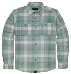 'Dakota Grizzly' Men's Grant Button Down Flannel - Spearmint