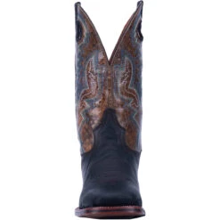 'Dan Post' Men's 11" Deuce Western Wide Square Toe - Black / Brown -Sports Shop DP4558 5 1024x1024@2x