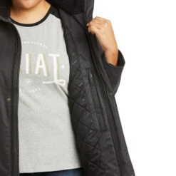 'Ariat' Women's R.E.A.L. Grizzly Insulated Concealed Carry Jacket - Phantom -Sports Shop F21 WMS WEST 10037470 detail03 plus 1024x1024@2x