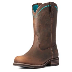 'Ariat' Women's Unbridled Roper Round Toe - Copper Kettle -Sports Shop F21 WMS WEST 10038422 3 4 front 1024x1024@2x