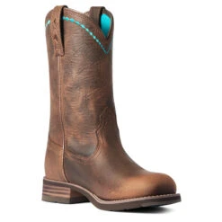 'Ariat' Women's Unbridled Roper Round Toe - Copper Kettle -Sports Shop F21 WMS WEST 10038422 medial 1024x1024@2x