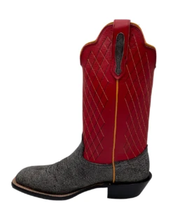 'Fenoglio' Men's 13" Cape Buffalo Western Square Toe - Grey / Red -Sports Shop FB342426282 1024x1024@2x