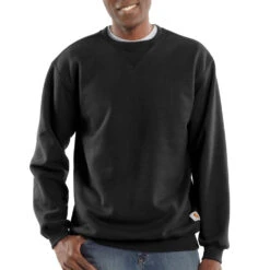 'Carhartt' Men's Midweight Crewneck Sweatshirt - Black