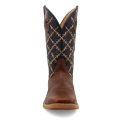 'Twisted X' Men's 12" Tech X Western Square Toe - Rustic Brown/ Navy -Sports Shop MXTR004.08 4800X4800 R 1024x1024@2x