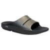 'OOFOS' Women's OOahh Luxe Slide - Latte -Sports Shop OOahh Luxe 1101 Black Latte 1024x1024@2x