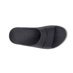 'OOFOS' Unisex OOahh Slide Sandal - Black -Sports Shop Product Images1100BLK 6 1024x1024@2x