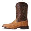 'Ariat' Men's 11" Night Life Ultra Western Square Toe - Ranger Smooth Quill Ostrich / Beam Brown -Sports Shop S22 MNS WEST 10040345 side 1024x1024@2x